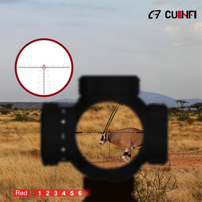 CUINFI 1-10×28 Rifle Scope – Illuminated LPVO Optic with 6 Brightness Levels, Multi-Coated Lens, IP67 Waterproof, 1500G Shockproof, Fast Focus Eyepiece, 1-10X Zoom for Tactical and Hunting Rifles