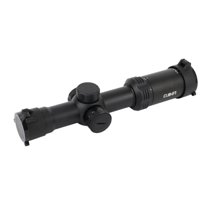 CUINFI 1-6×24 Rifle Scope – Illuminated Reticle with 6 Brightness Levels, Multi-Coated Lens, IP67 Waterproof, 1500G Shockproof, Fast-Focus Eyepiece, Compact Tactical Optic for Hunting and AR Rifles