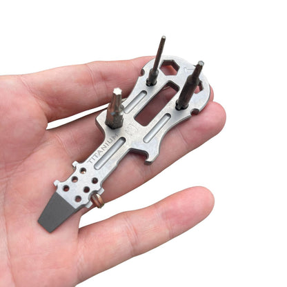 JEMade Titanium&14c28n Multi-functional Guitar EDC Prybar