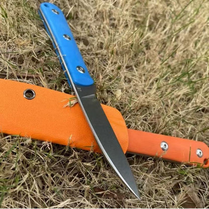 JEMade 12C27 stonewashed  Swayback EDC Fixed Blade