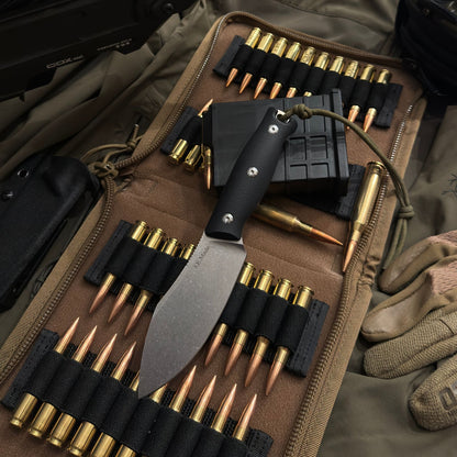 JE Made Antique-MUK Style Multi-task Outdoor Fixed Blade