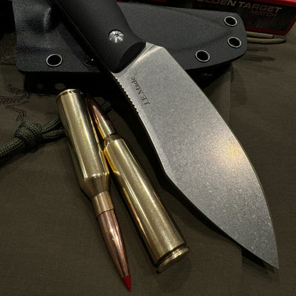 JE Made Antique-MUK Style Multi-task Outdoor Fixed Blade