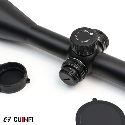 CUINFI 5-25×56 Rifle Scope – Illuminated Long Range Optic with 6-Level Red Brightness, Side Parallax Adjustment 25 yds–∞, Multi-Coated Lens, IP67 Waterproof, 1500G Shockproof, Fast-Focus Eyepiece