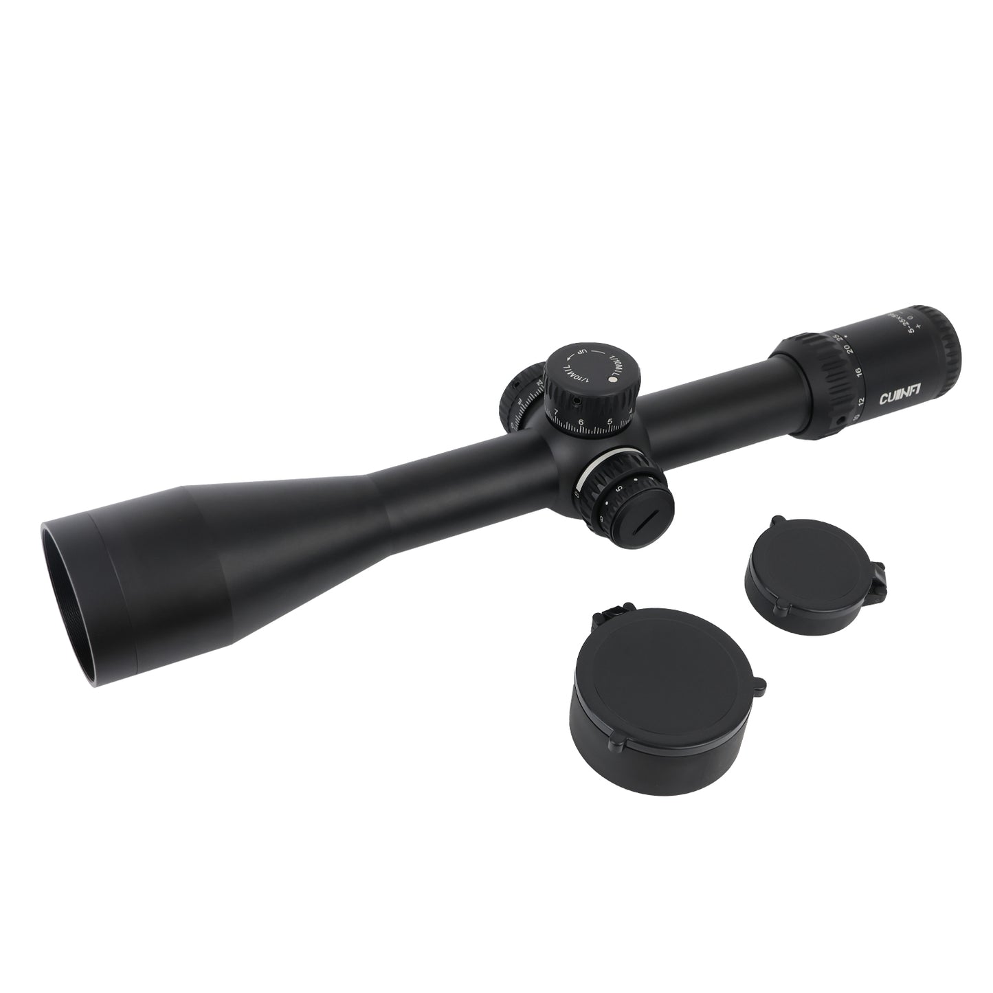 CUINFI 5-25×56 Rifle Scope – Illuminated Long Range Optic with 6-Level Red Brightness, Side Parallax Adjustment 25 yds–∞, Multi-Coated Lens, IP67 Waterproof, 1500G Shockproof, Fast-Focus Eyepiece
