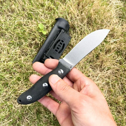 JEMade Semi Skinner fixed hunting knife with G10 handle and kydex sheath