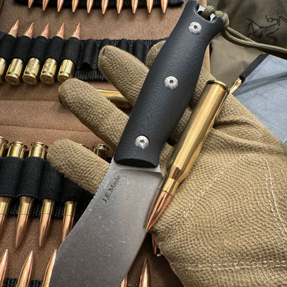 JE Made Antique-MUK Style Multi-task Outdoor Fixed Blade
