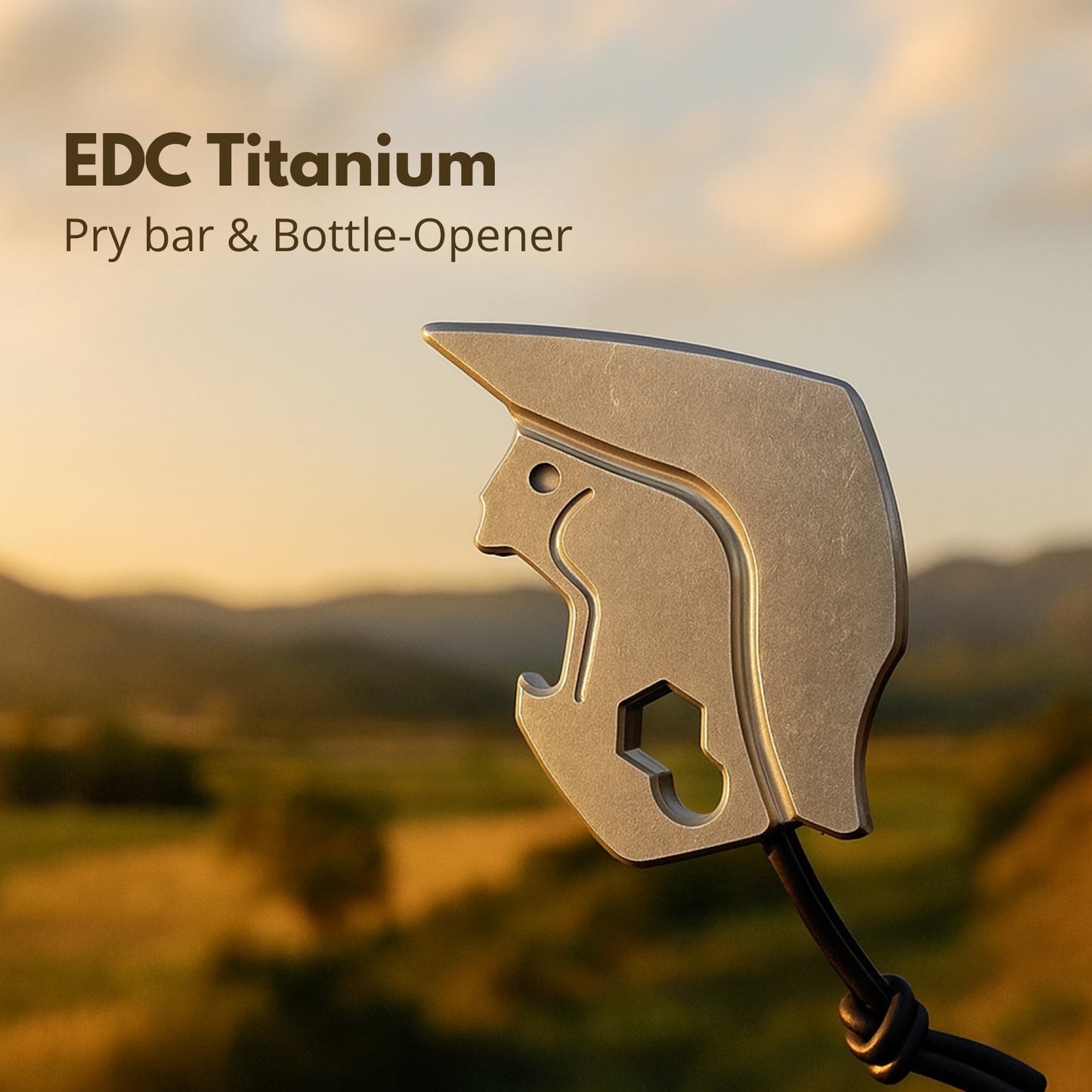 JEMade Titanium President EDC Pry-bar & Bottle-Opener